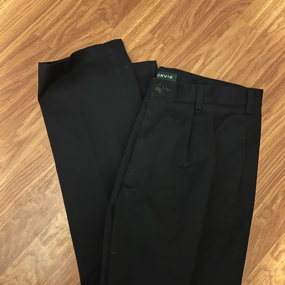 Orvis Men's Classic Black Dress Pants